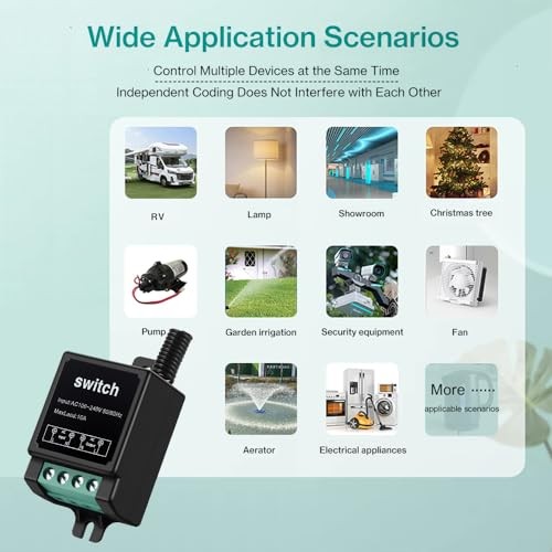 220v Remote Control Switch,Mini 220 Volt Wireless Remote Switch,ac AC:100v-240v