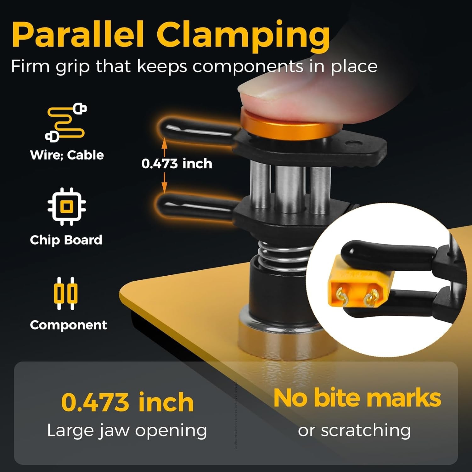 Heavy-Duty Helping Hands Clamp with Quick-Release Mechanism for Precise Crafting
