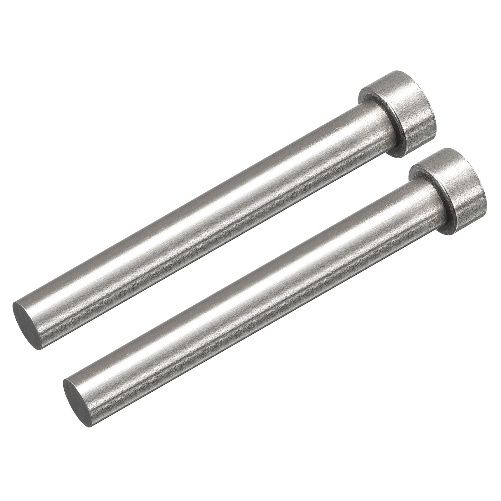 Straight Ejector Pins, 11mm Dia 65Mn Steel Round Tip Punch 100 Long 2Pcs