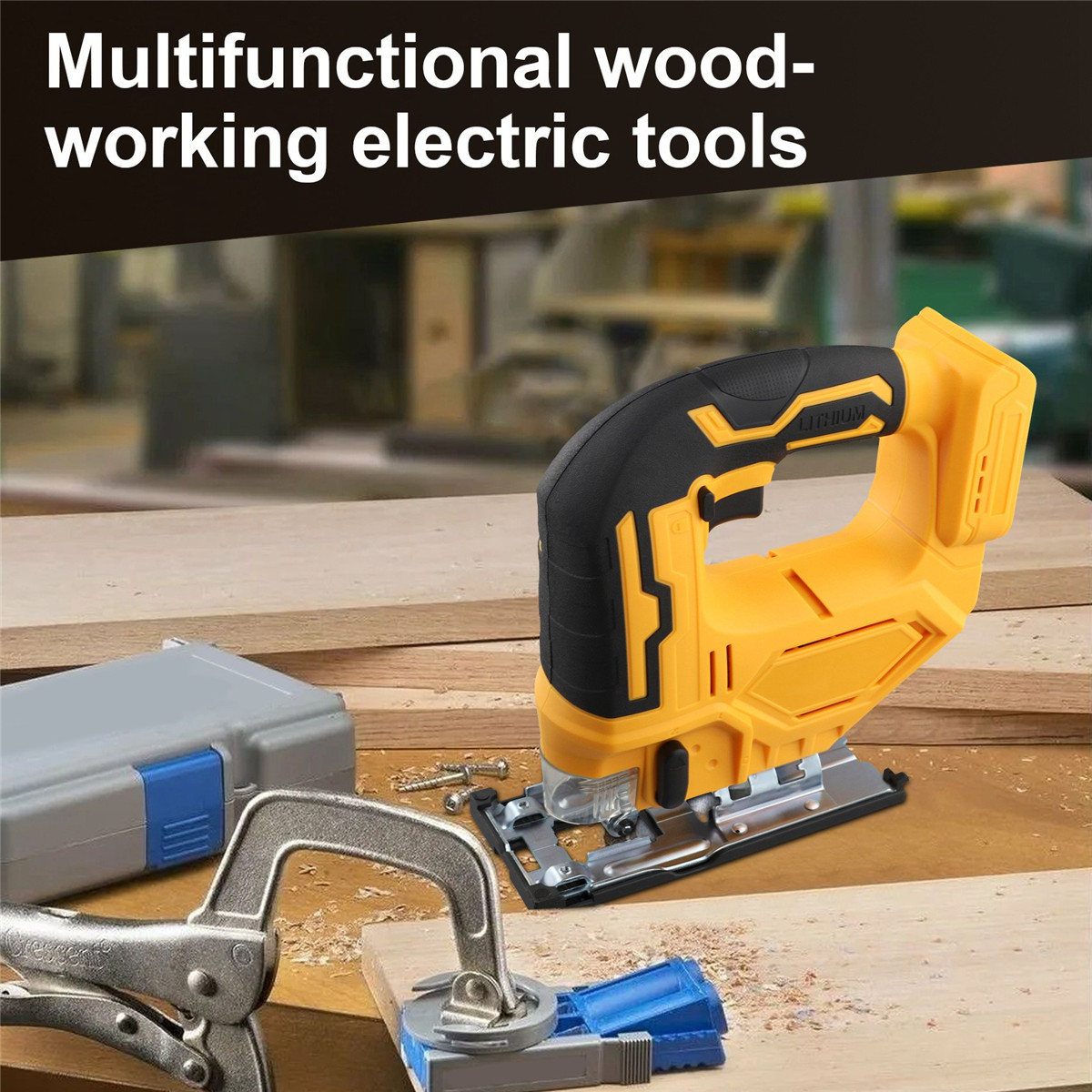 Cordless Jig Saw for Dewalt 20V Battery, Brushless Jig Saw with LED Work Light◎