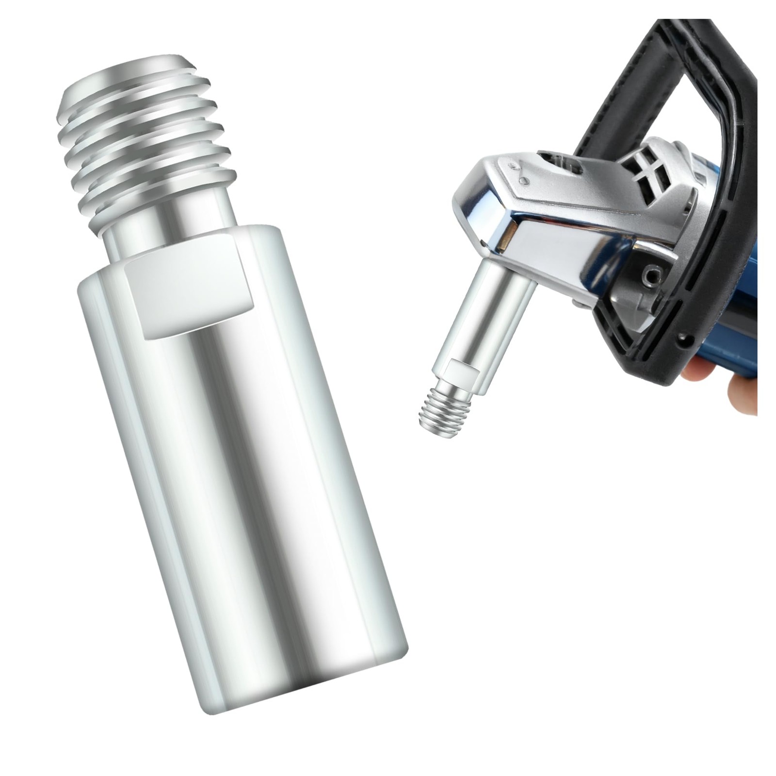 5/8&Prime;-11 Thread Angle Grinder Extension Shaft for 2.36*0.79*0.79 inch, Sliver