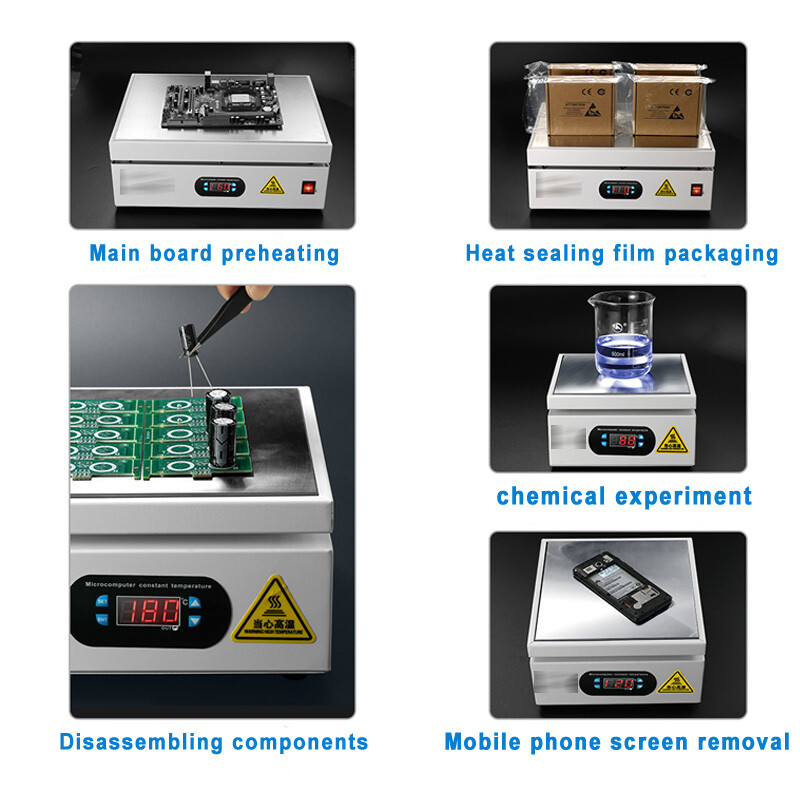 15*15cm New Digital Hot Plate Preheating Station For PCB BGA Heating Work Repair