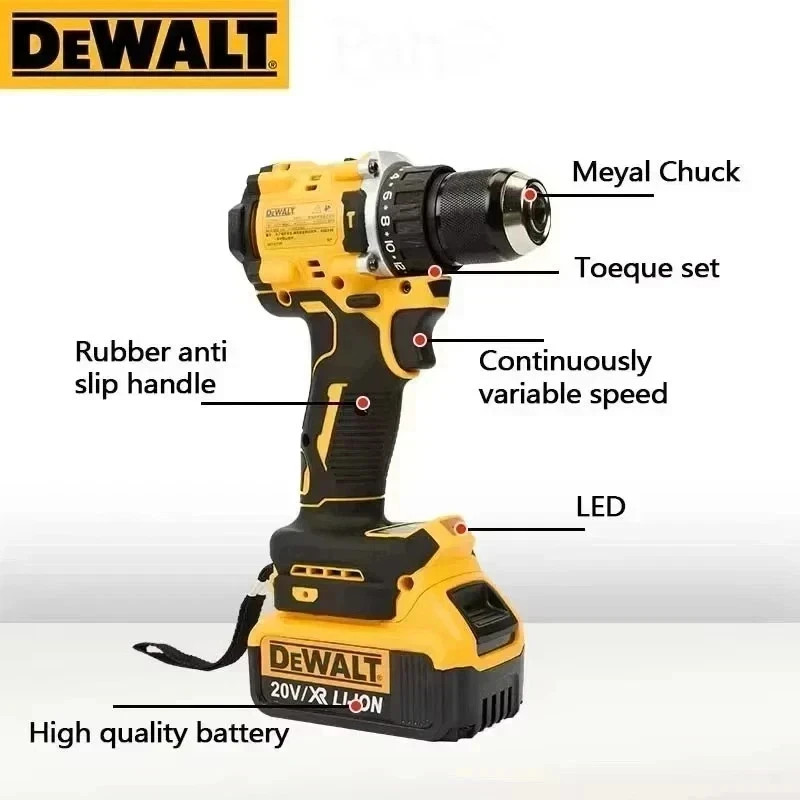 DEWALT DCD805 MAX XR 20V Brushless Cordless 1/2&Prime; Hammer Drill Driver (Only Tool)