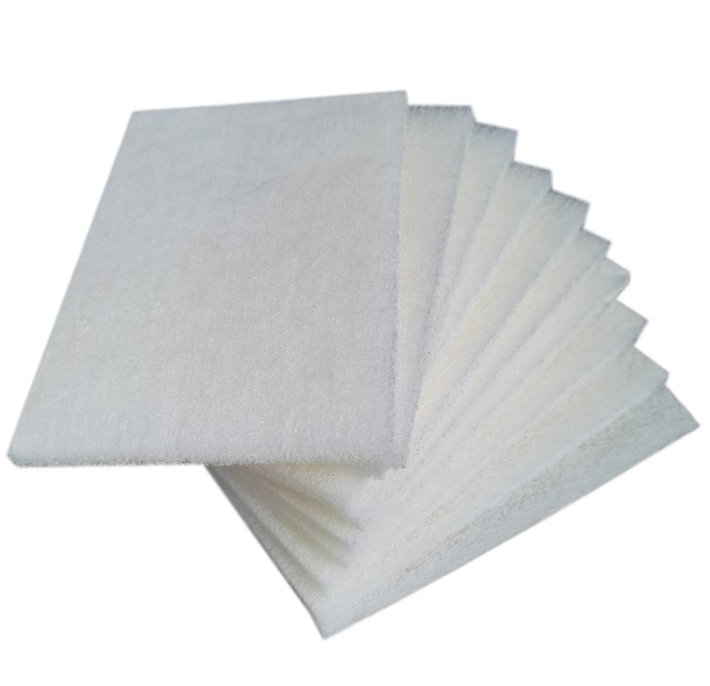 15 PACK White 6&Prime; X 9&Prime; Scuff Brite Pads Fine Cleansing Grit Surface Prep Blending