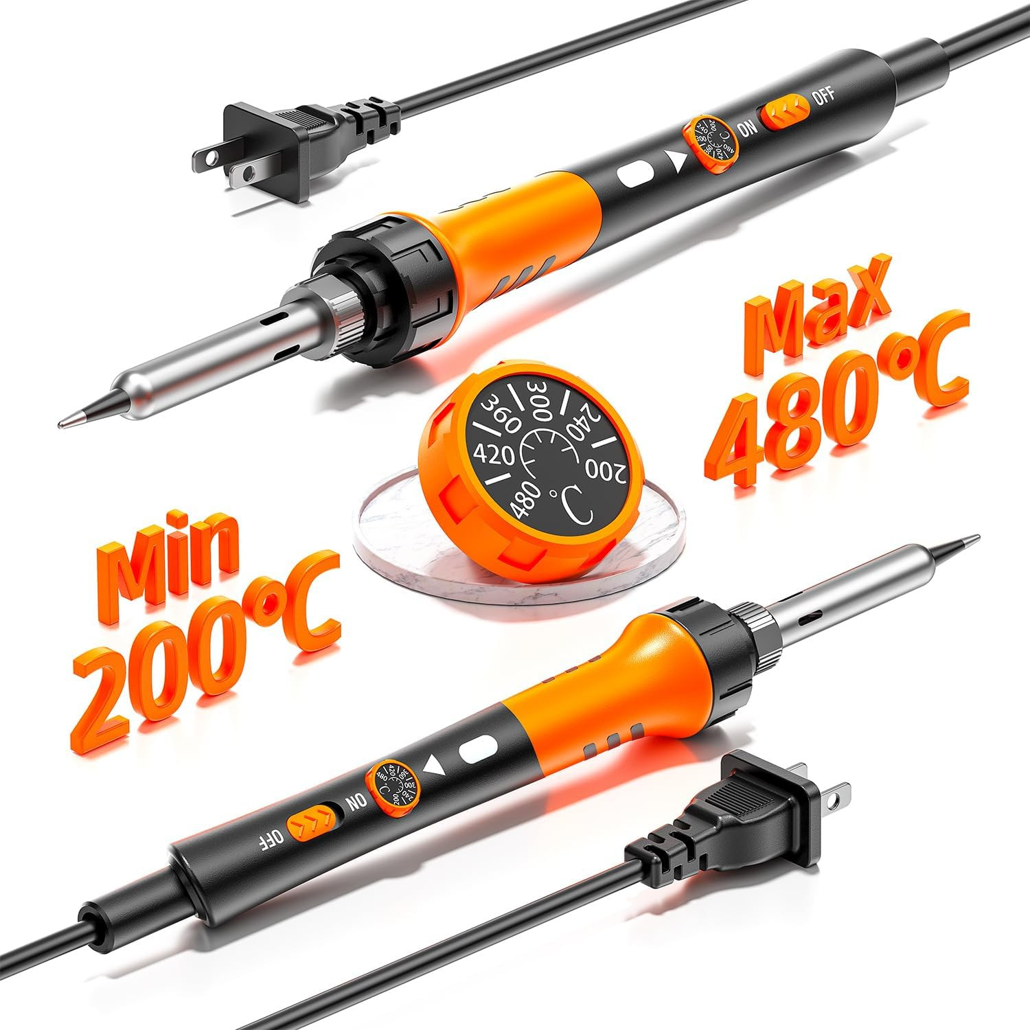 60W Precision Soldering Micro Pen Heavy Duty Kit Small Solder Iron Tool Adjust