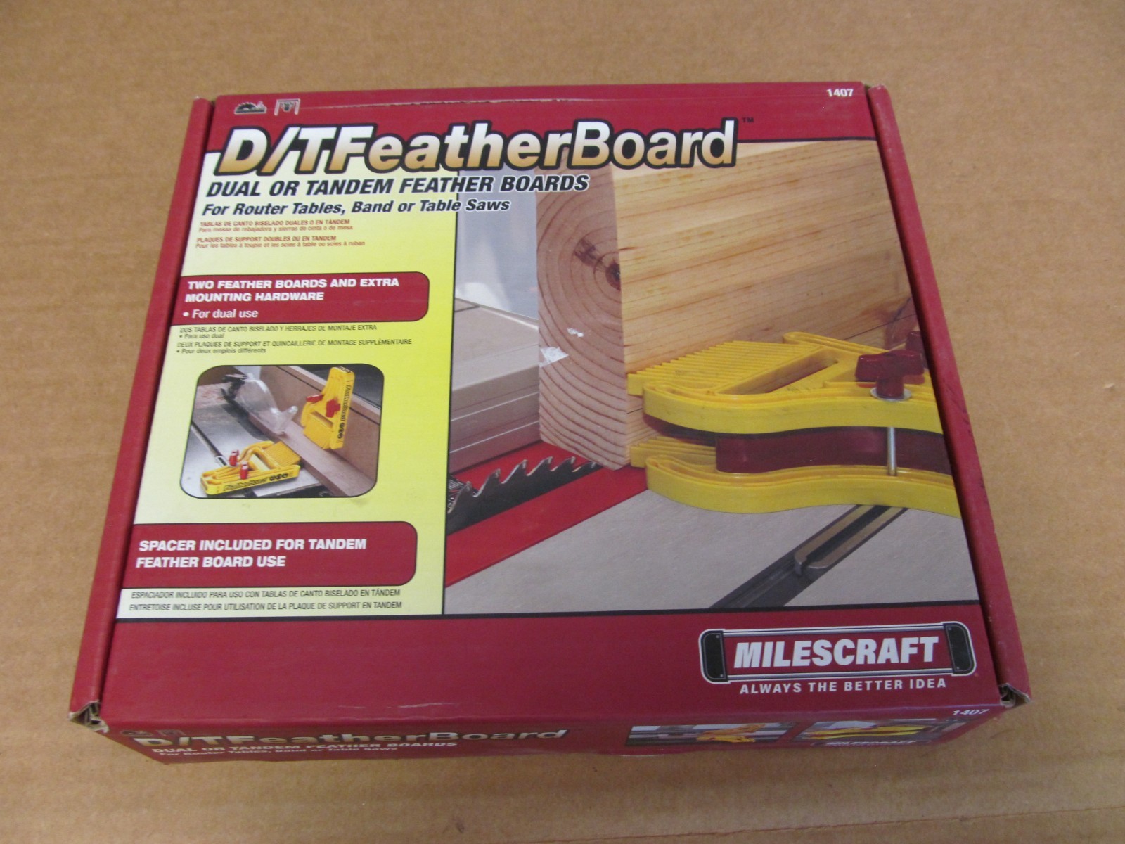 *SEALED* Dual/Tandem Feather Board for Routers, Table Saws and Band Saws