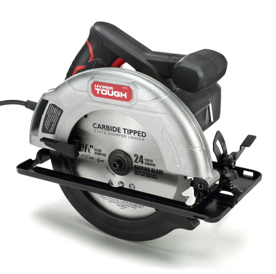 Hyper Tough 7-1/4&Prime; 12 Amp Corded Circular Saw Adjustable Bevel