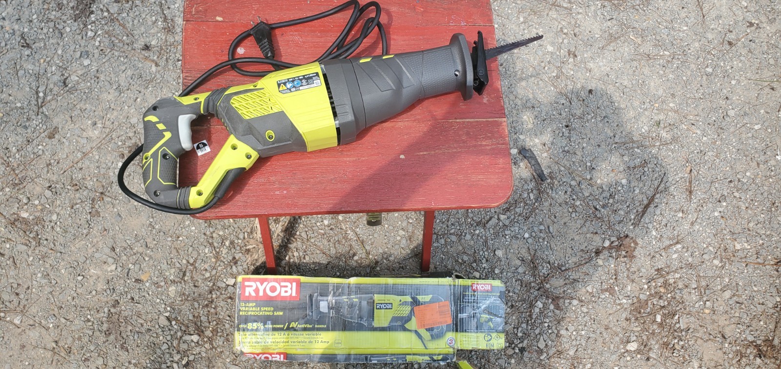 Ryobi RJ186V 12A 120V Corded Variable Speed Reciprocating Saw