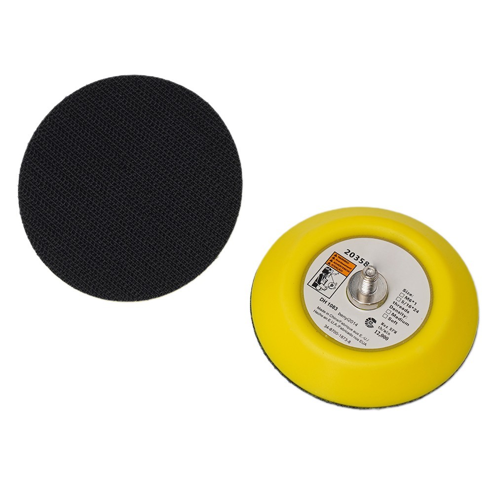 2pcs 3&Prime; 75mm Sanding Polishing Backing Pad & M6 Thread For Air Sander New