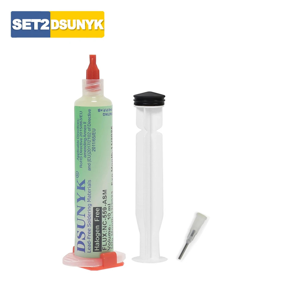 10ml NC-559-ASM Flux BGA Balls Liquid Solder Syringe No-Clean Soldering Tool