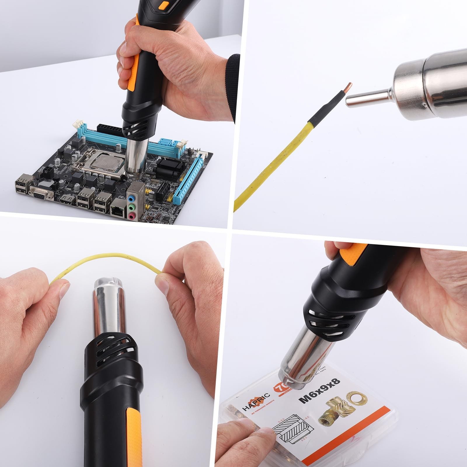 Mini Heat Gun Kit Hot Air Soldering Rework Station, 700W 100°C~500°C