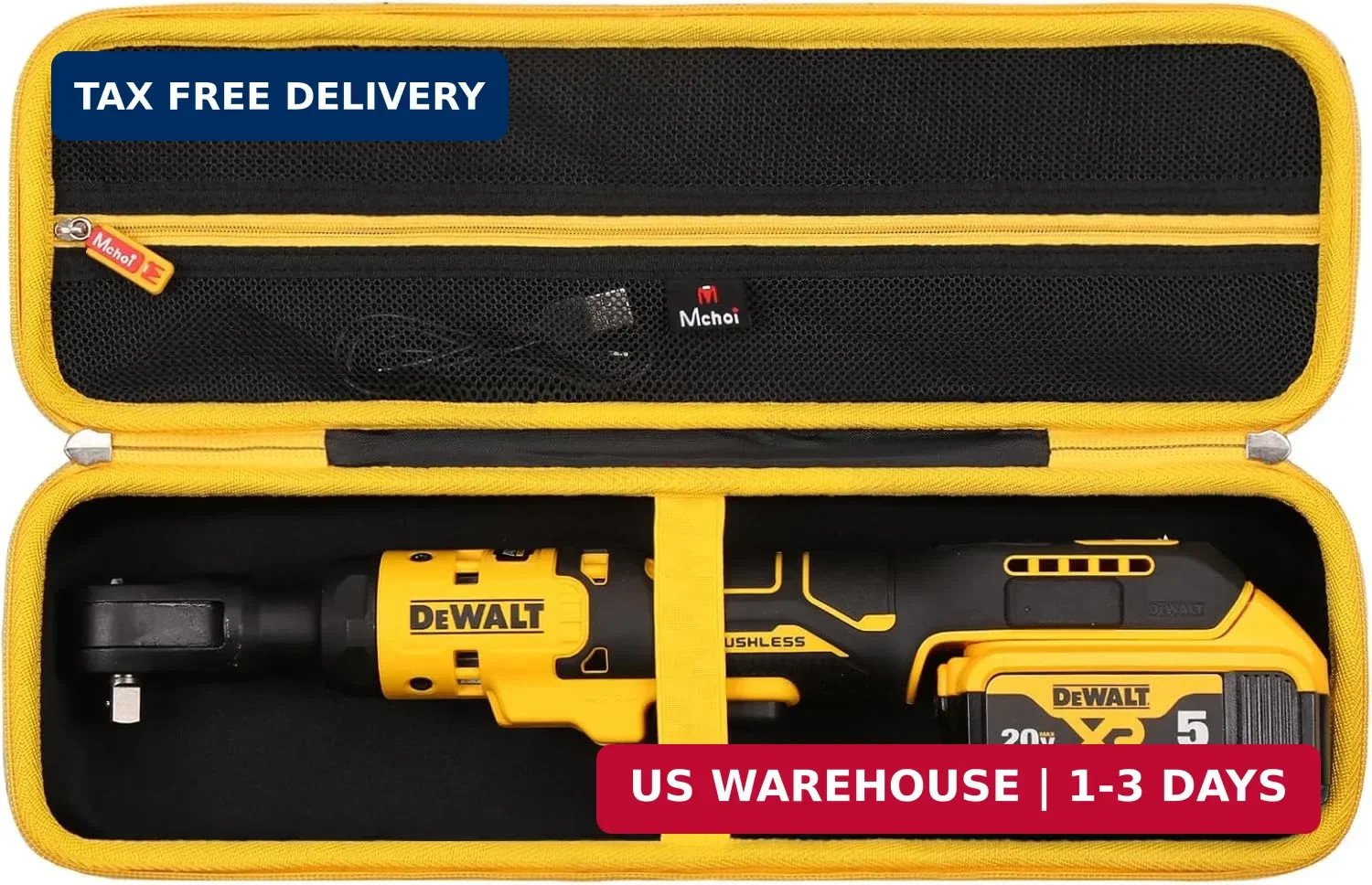 Mchoi Hard Portable Case Fits for DEWALT ATOMIC 20V MAX* Cordless Ratchet (DCF51