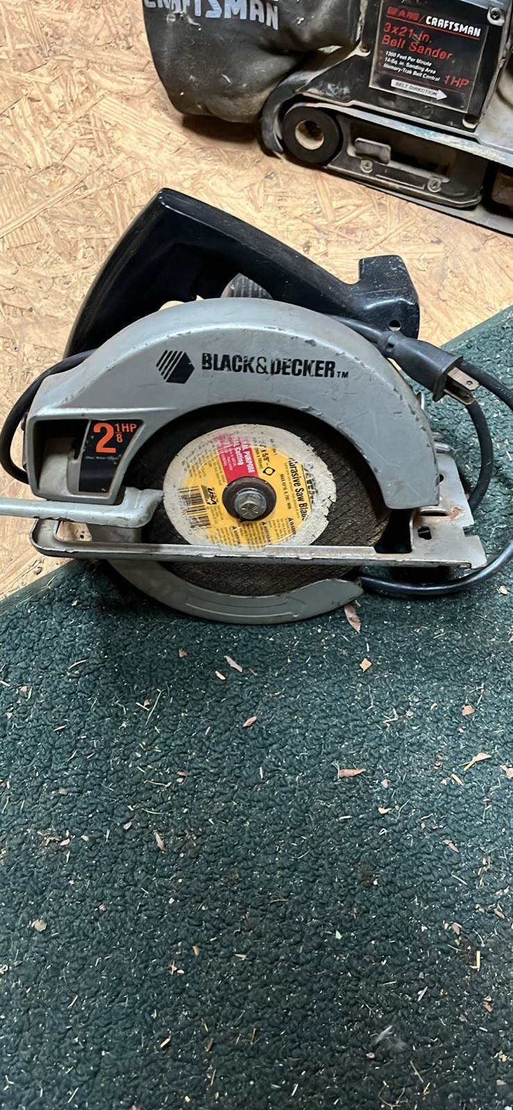 Set Of 2 : VINTAGE BLACK & DECKER #7391 CIRCULAR SAW – 2-1/8HP 7-1/4&Prime; – TESTED