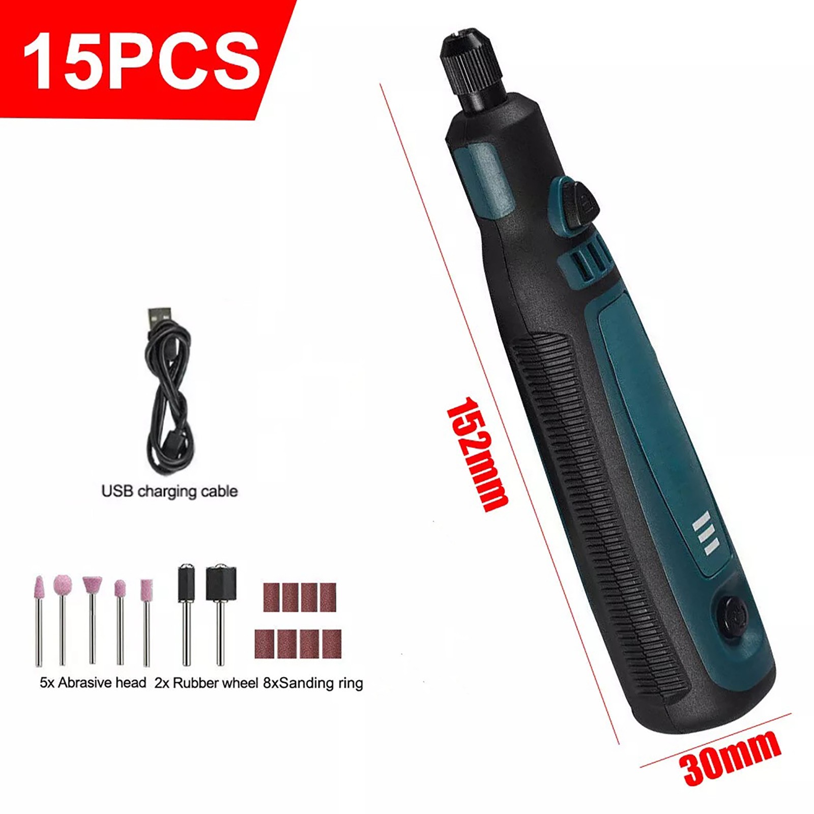 Multi-Use Cordless Electric Mini Drill Grinder Engraving Pen Rotary Tool Kit