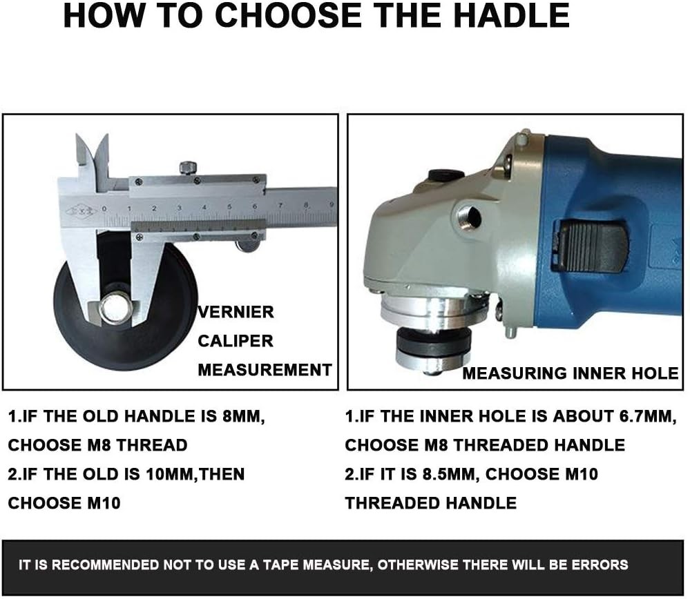 Durable 10MM Auxiliary Side Handle for Any Brand Angle Grinder – Easy Install