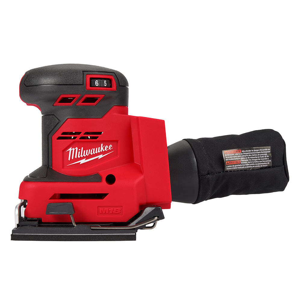 Milwaukee 2649-20 M18 18V 1/4&Prime; Cordless Orbital Sheet Sander – Bare Tool