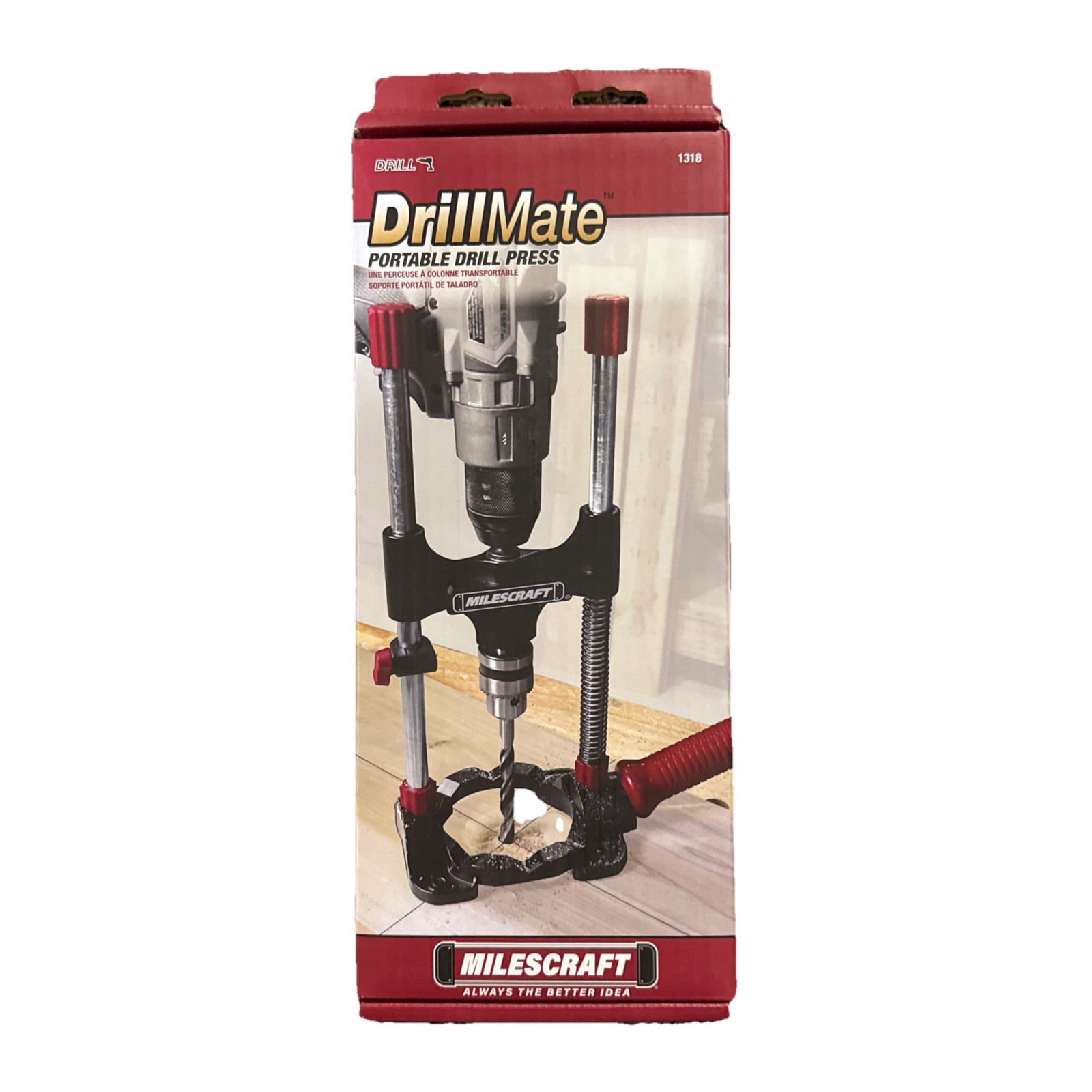 Milescraft 1318 DrillMate Portable Drill Guide – Drill Guide Attachment – New in