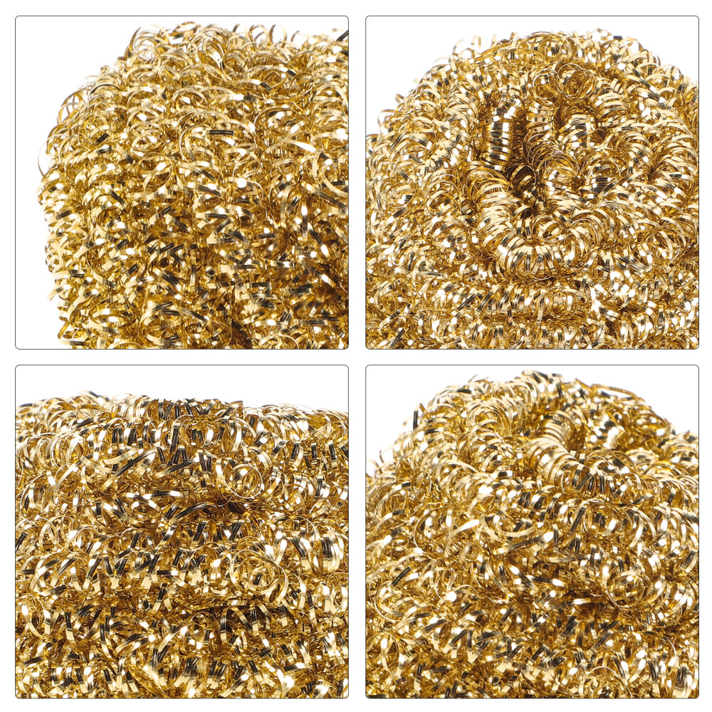 10Pcs brass cleaner String Ball Cleaning Silk Iron Steel Wool Copper Wire