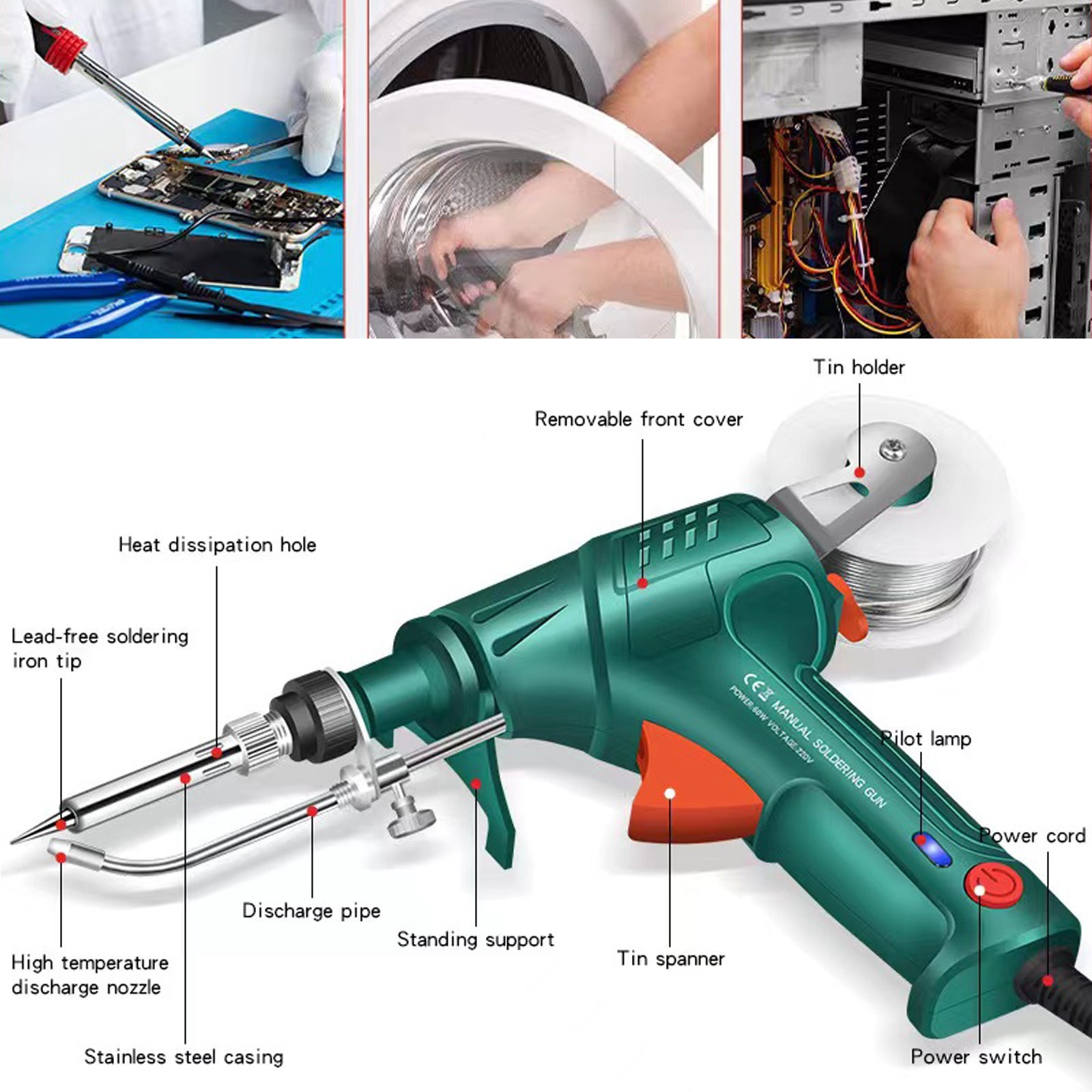 Industrial Welding Tools, Multifunction Soldering Gun Set
