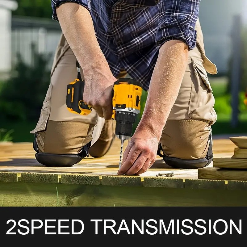 ELECMAPS Cordless Hammer Drill/electric Drill, For Dewalt 20V Battery, 3/8 Inch