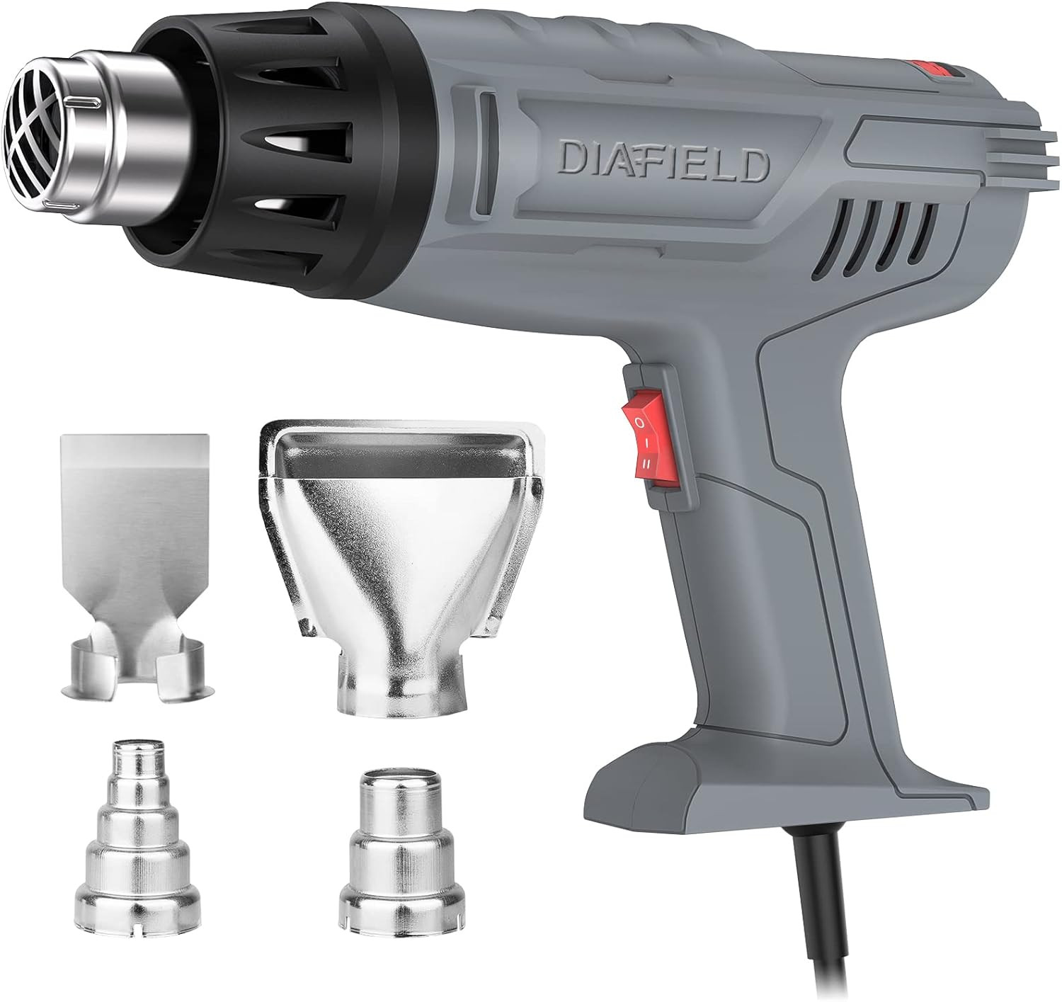 1850W Heat Gun 10 Variable Temperature Settings 112℉~1202℉（44℃- 650℃), Fast H…