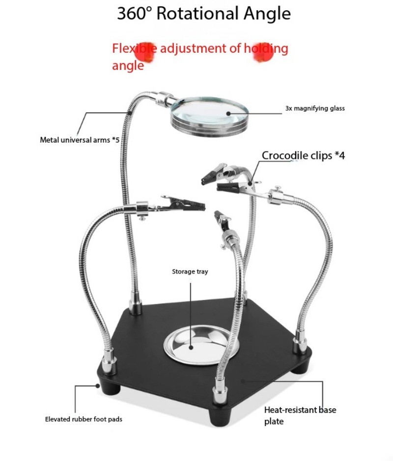 Metal Universal Arm Repair Welding Platform High-definition Magnifying Glass