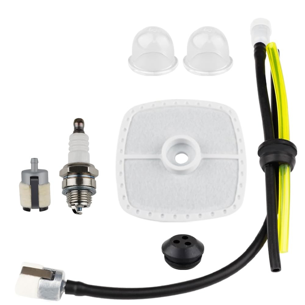 HUZTL Fuel Line Air Filter Tune Up Kit for Echo SRM-225 PAS-225 SRM-210 White