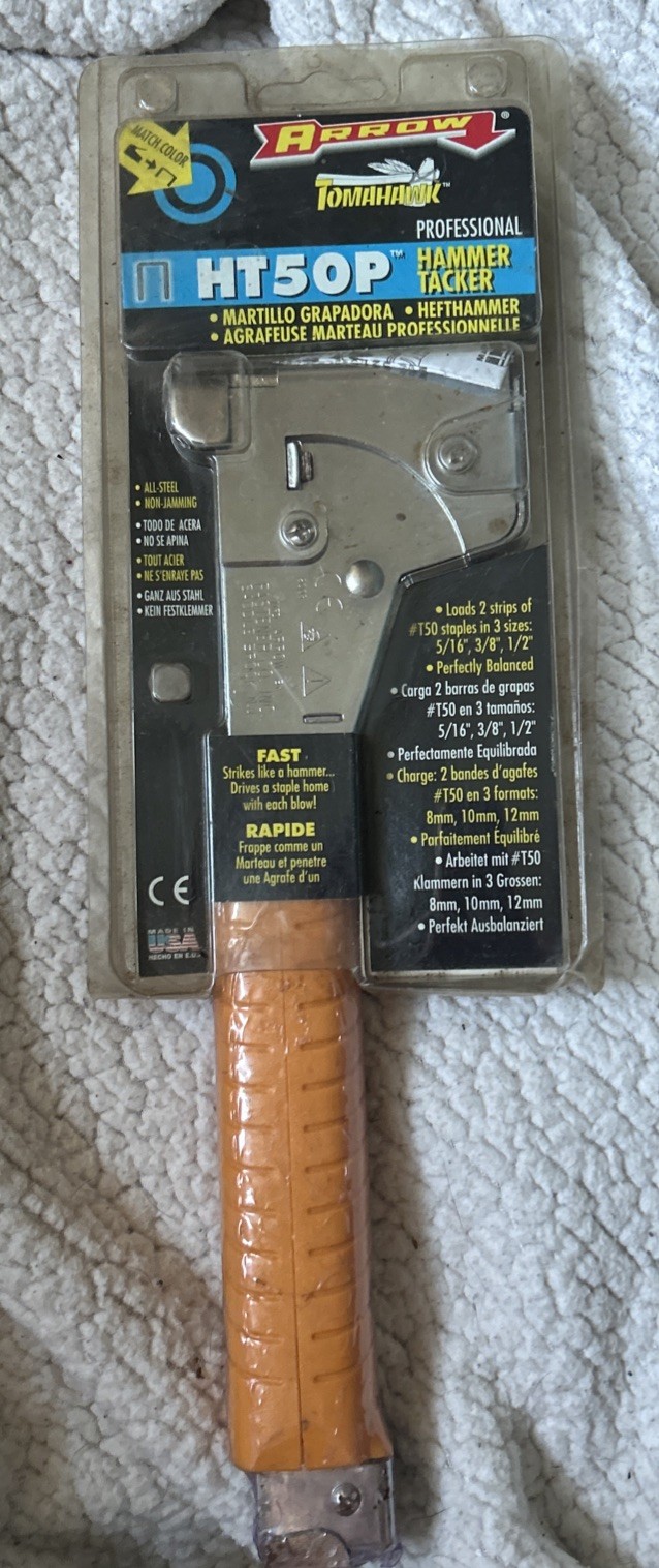 NEW Arrow Hammer Tacker HT50P Professional Grade T50 Staples Tomahawk USA