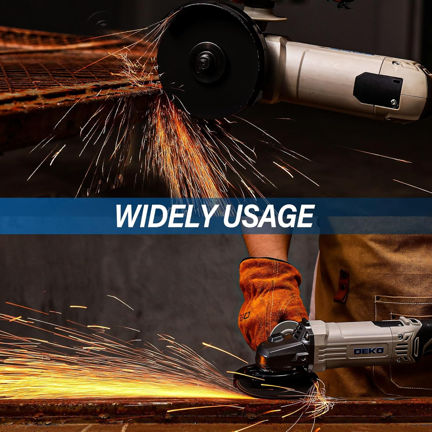 Angle Grinder Electric Power Tool: 4-1/2 Inch 7.5-Amp Hand Corded Angle Grinder