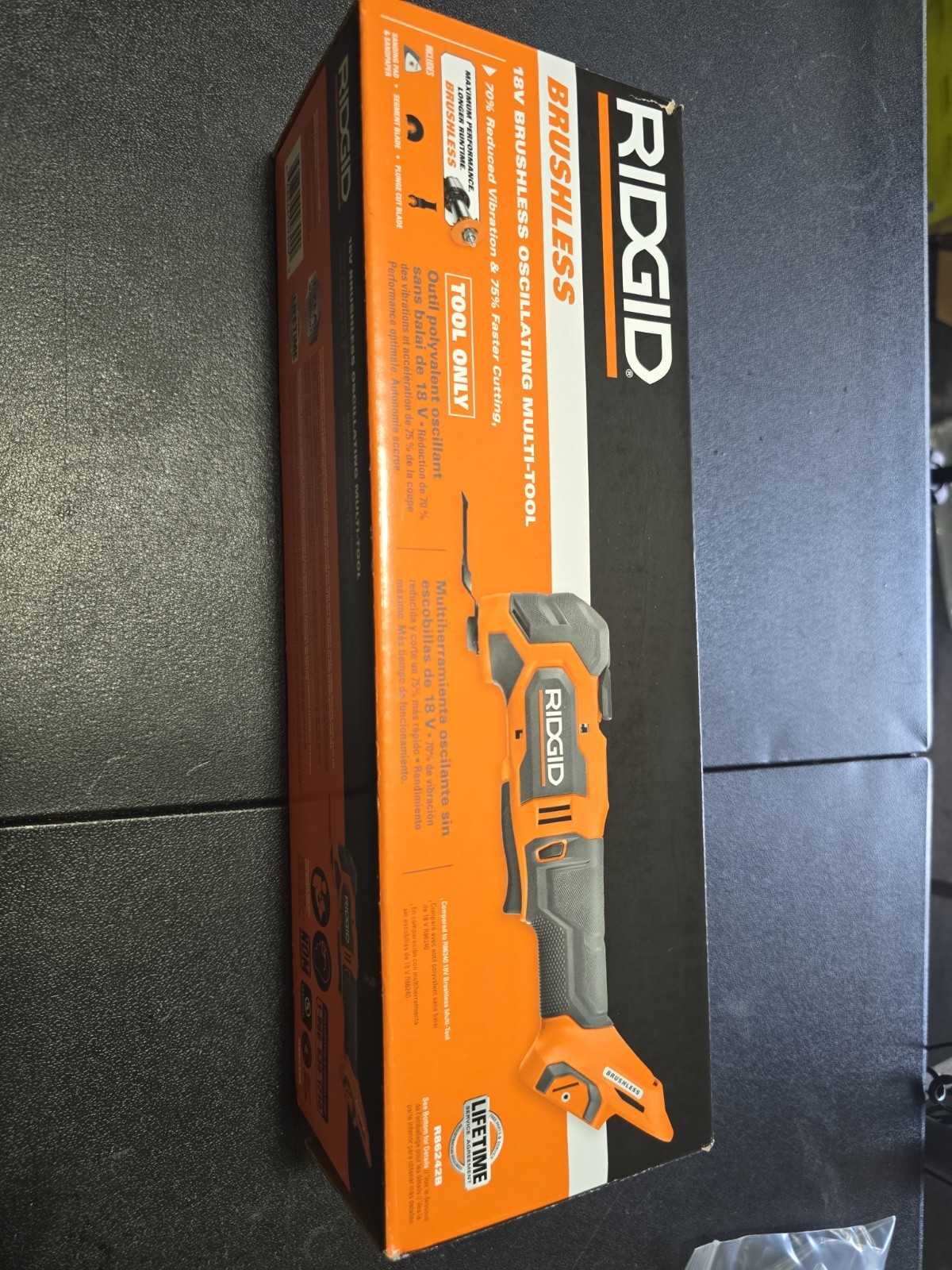 Ridgid R86242B 18V Brushless Oscillating Multi-Tool (Tool Only)