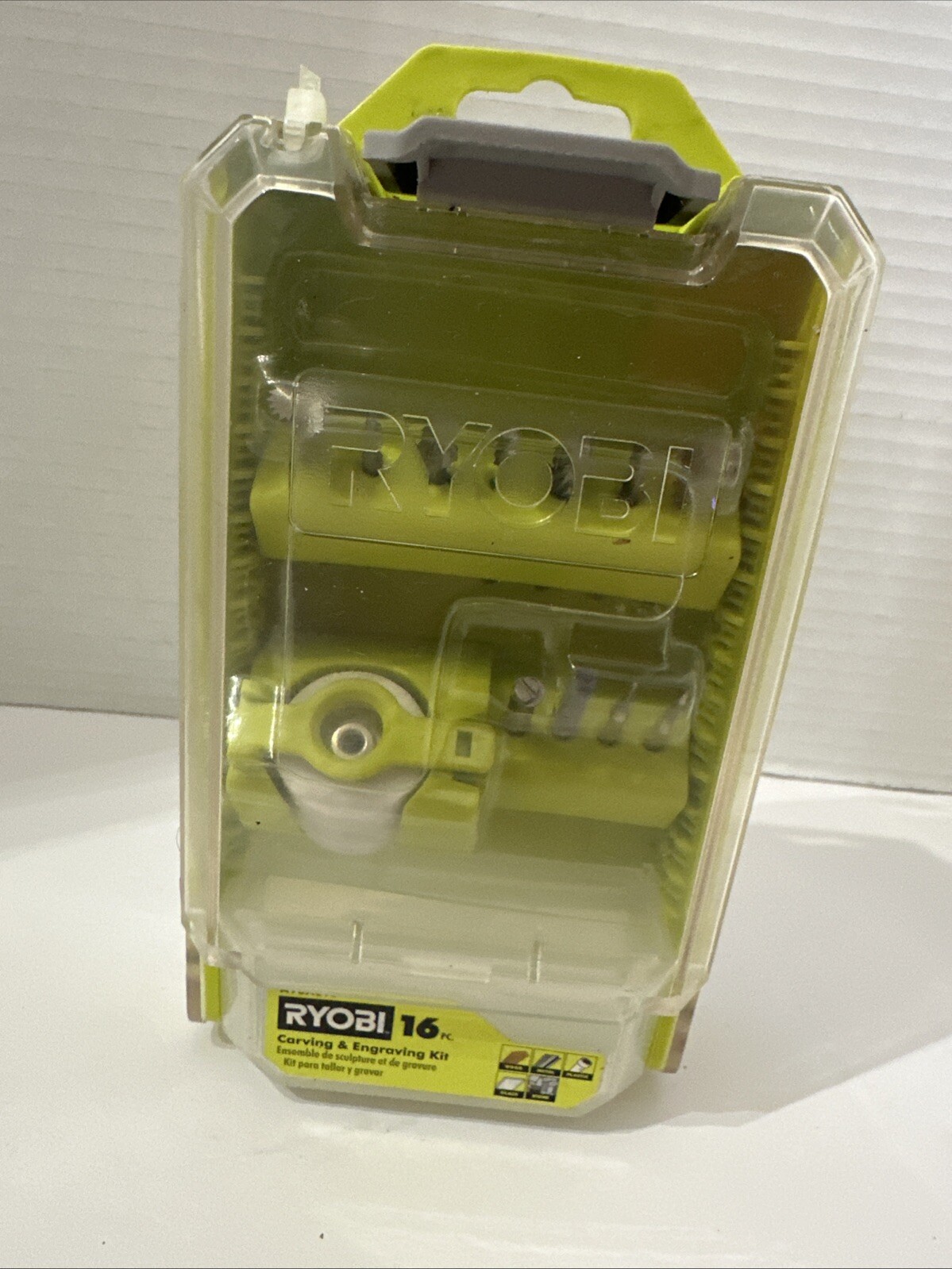 RYOBI A90AS16 16 pcs Carving & Engraving Kit For Wood Metal Plastic Glass (B1)