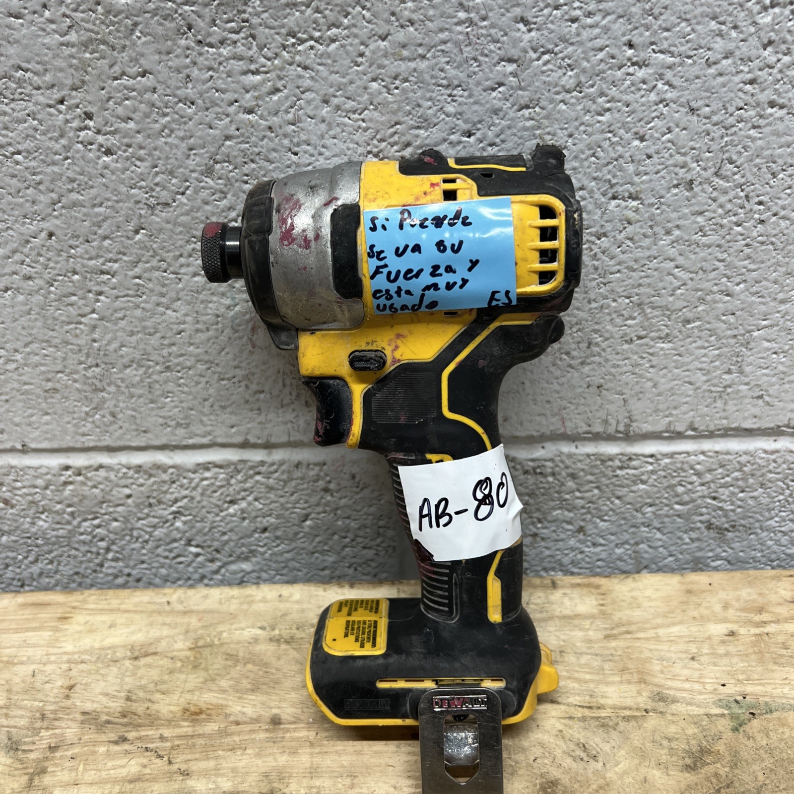 DEWALT DCF809B 20V Brushless Impact Driver (Tool Only) FOR PARTS & REPAIR ONLY