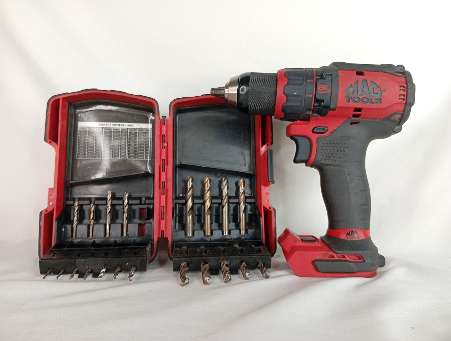 Mac Tools 1/2&Prime; Brushless Drill Driver MCD791 & Mac Tools Short Length Drill Bit