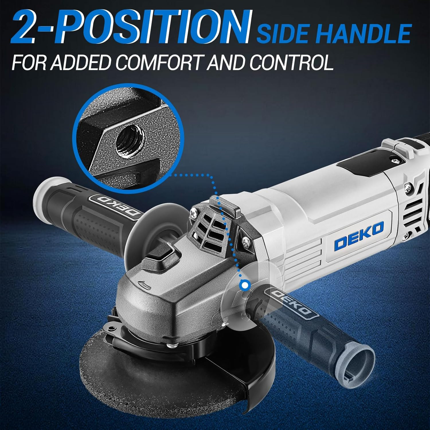 Angle Grinder Electric Power Tool: 4-1/2 Inch 7.5-Amp Hand Corded Angle Grinder