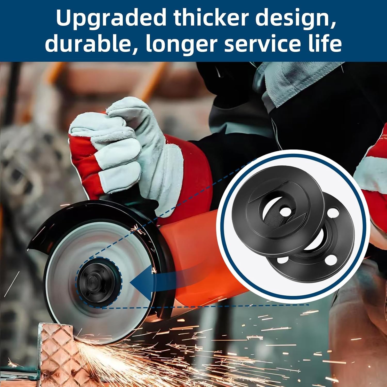 Grinder Flange Lock Nut Wrench Fit Milwaukee Dewalt Makita 4-1/2&Prime;5&Prime; 5/8-11 Parts