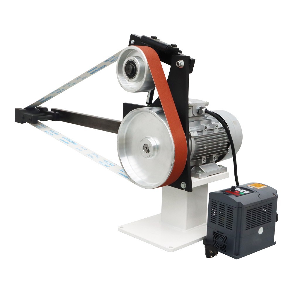 110V 72&Prime; Variable Speed Belt Grinder 2200W Knife Making Polisher 3 Wheels