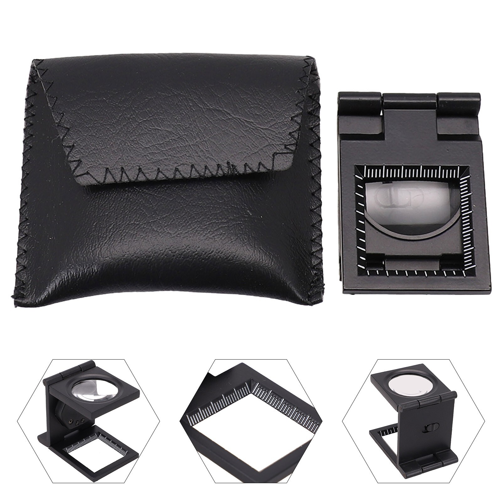 Metal Linen Tester With Foldable Stand And LED Lights For Cloth Inspection