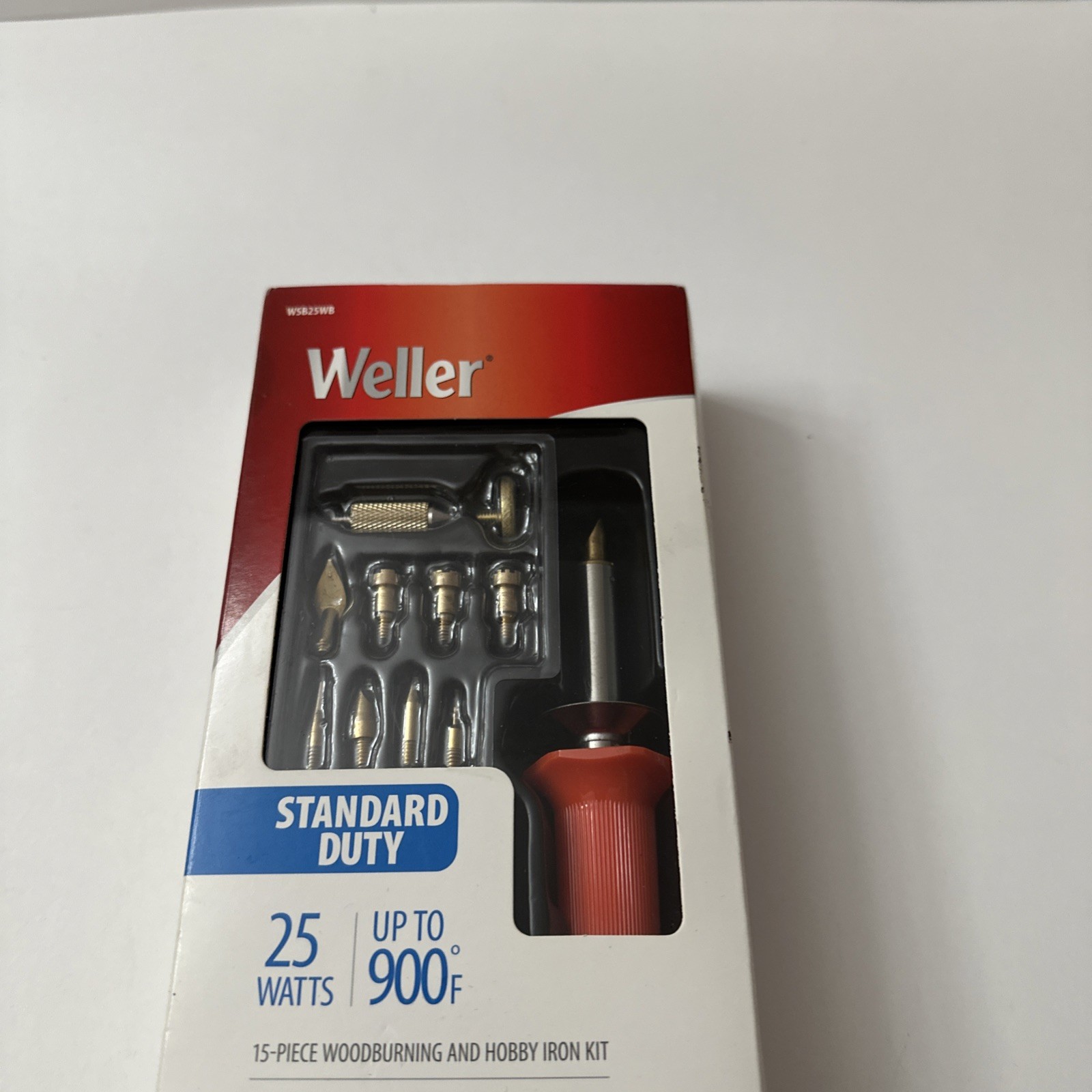 Weller 15 Pc Woodburning and Hobby Kit Iron Wood Burning 25 Watts 900 Degree