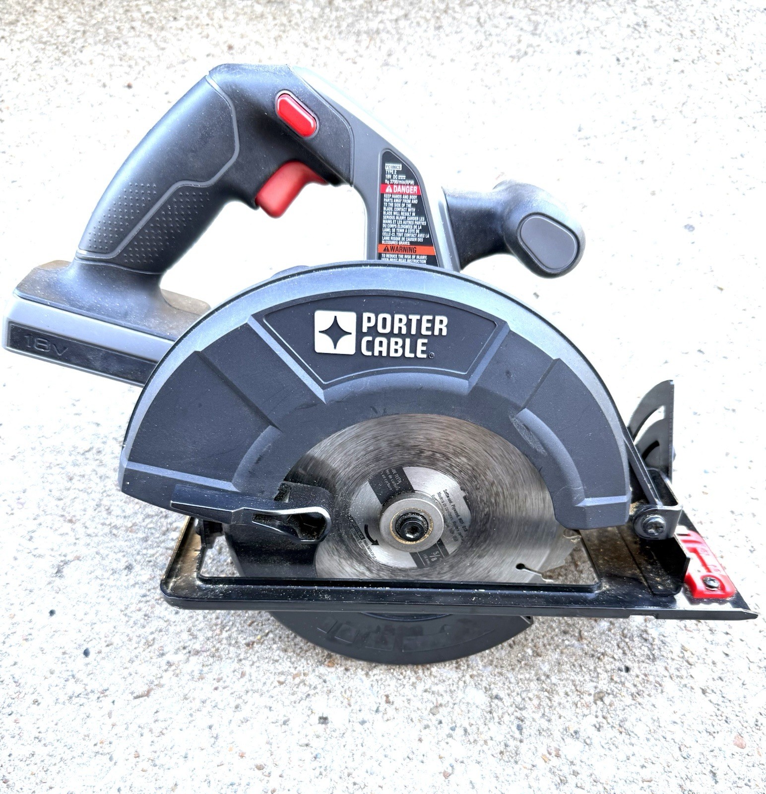 Porter Cable PC186CS 18V Cordless Circular Saw 6-1/2. Tool Only – No Battery