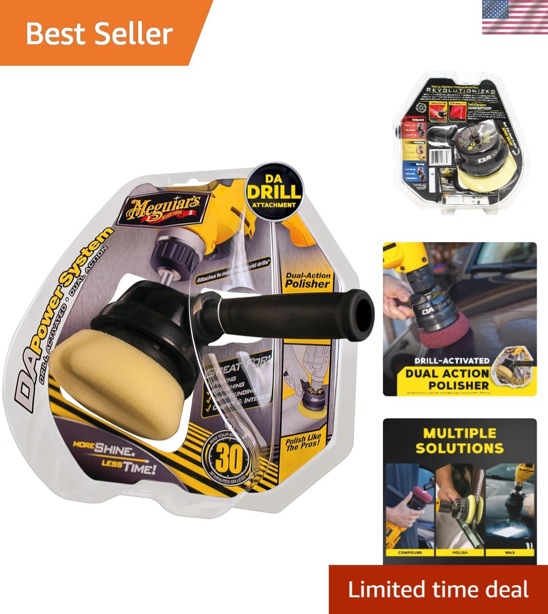 Professional Dual Action Power System Tool for Easy Car Polishing with Drill
