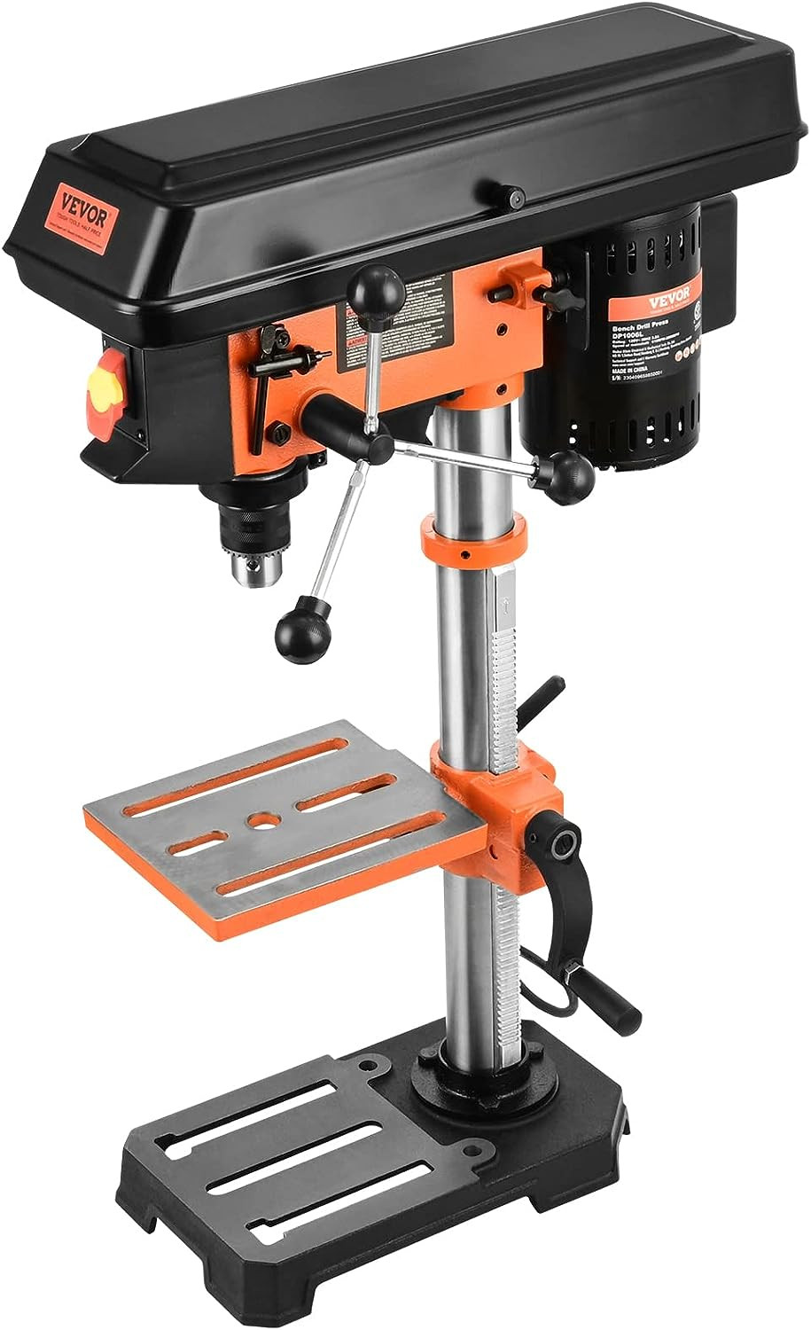 10 In Variable Speed Benchtop Drill Press W/ Laser & Work Light Precise Durable