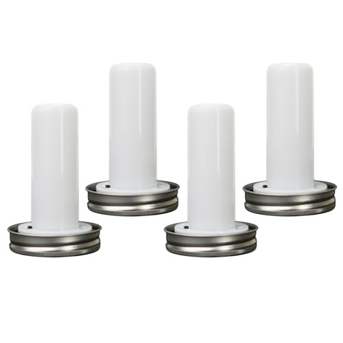 4Pcs Solar Flickering Flame Lights with Gypsum Cover – Realistic Flame Effect,