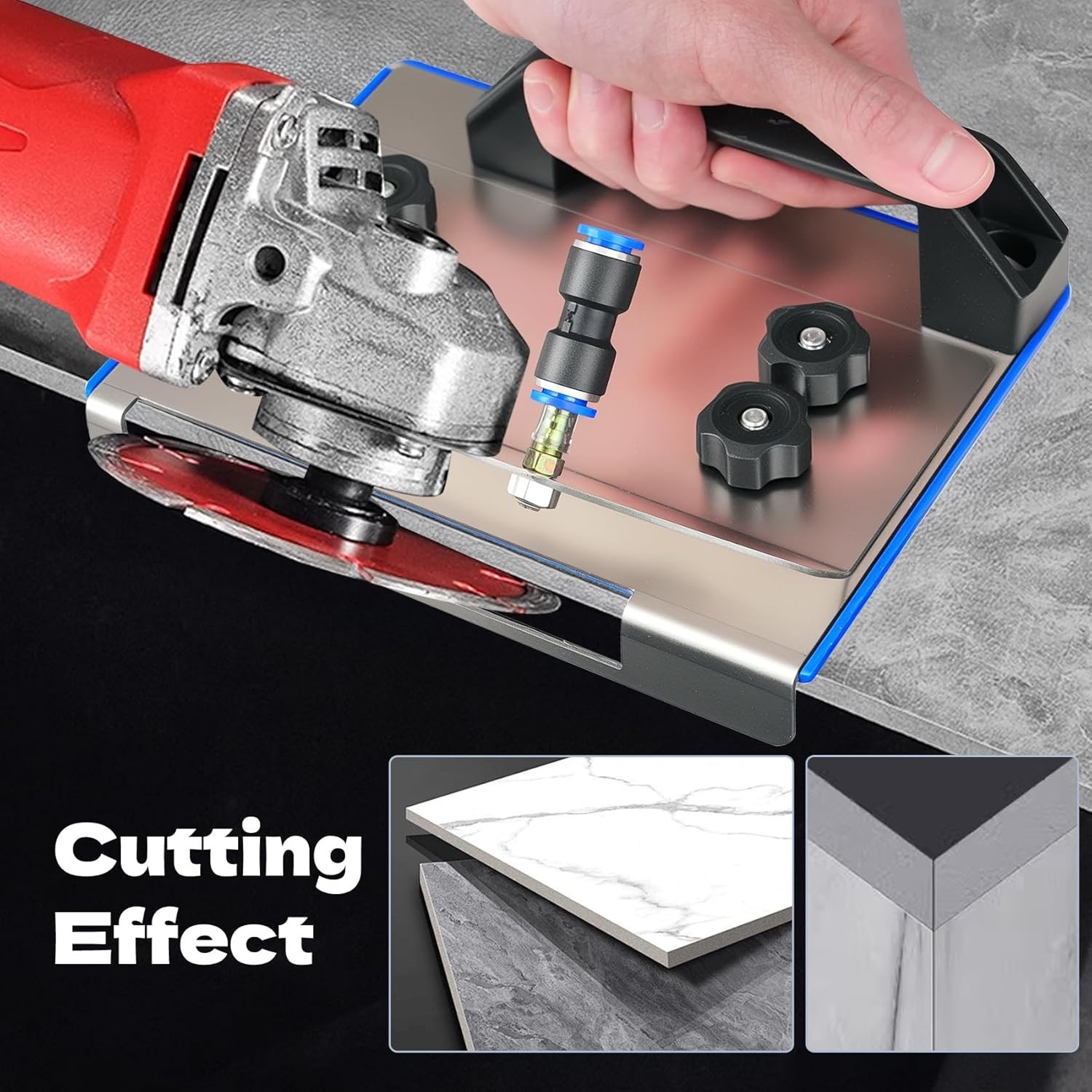 45 Degree Tile chamfering Tool Angle Grinder Stand for 45° Tile Cutting 100-T…