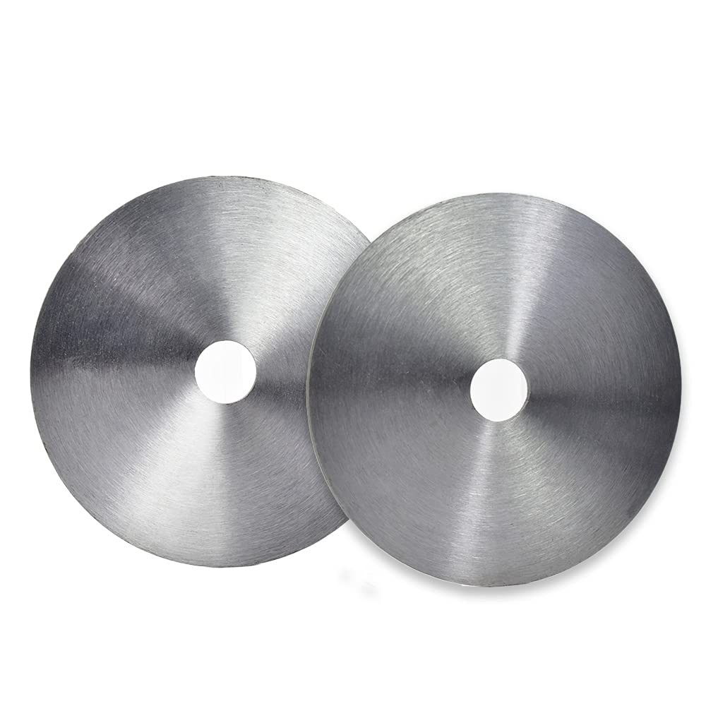 Pair of Blade Stabilizers/Saw Dampener Stiffener 4&Prime; Diameter x Silver
