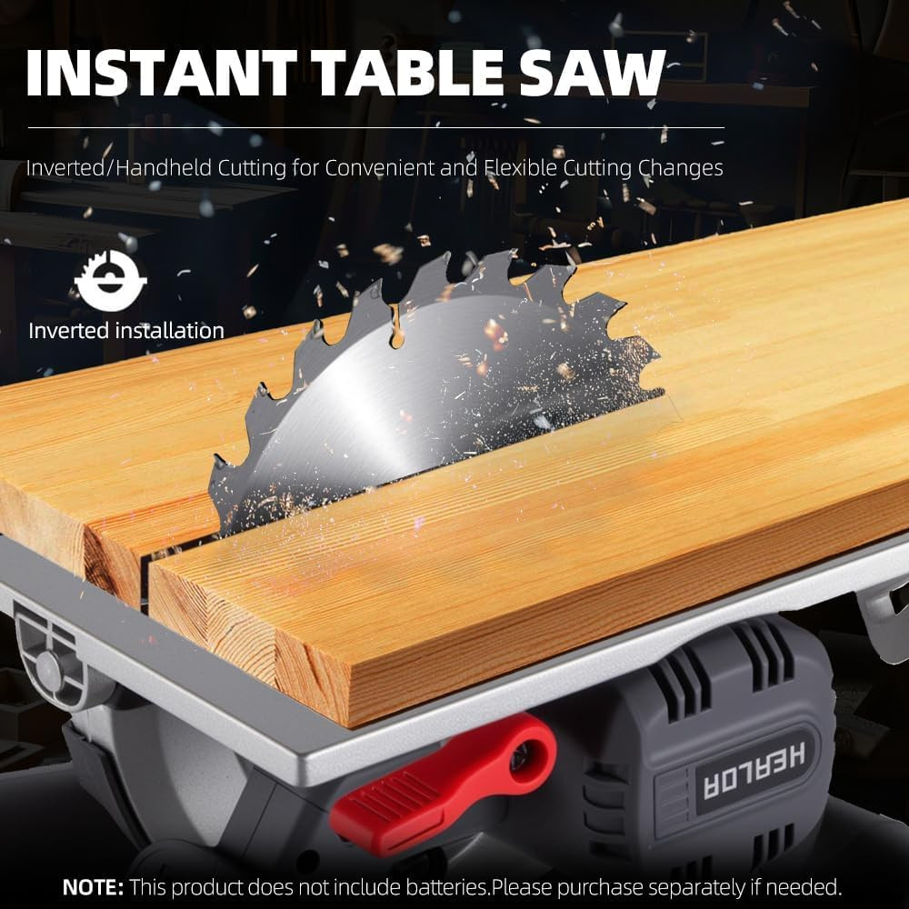 Circular Saw Cordless, Table Circular Saw Portable Compatible with Dewalt 18V/20