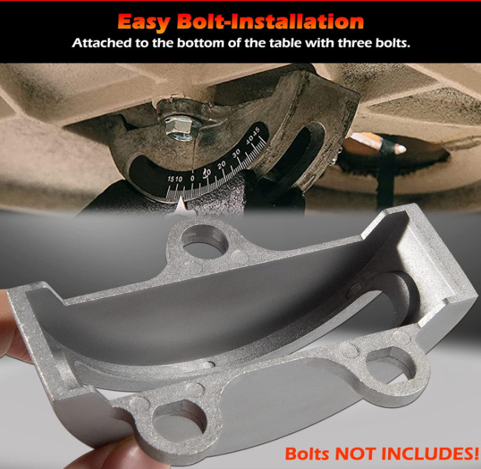 14&Prime; Bandsaw Trunnions with Degree Scale Fits for Most 14-Inch Wood Band