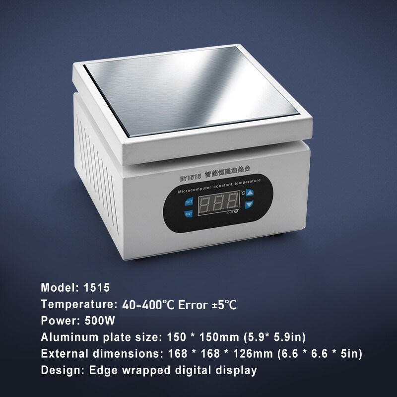 15*15cm New Digital Hot Plate Preheating Station For PCB BGA Heating Work Repair