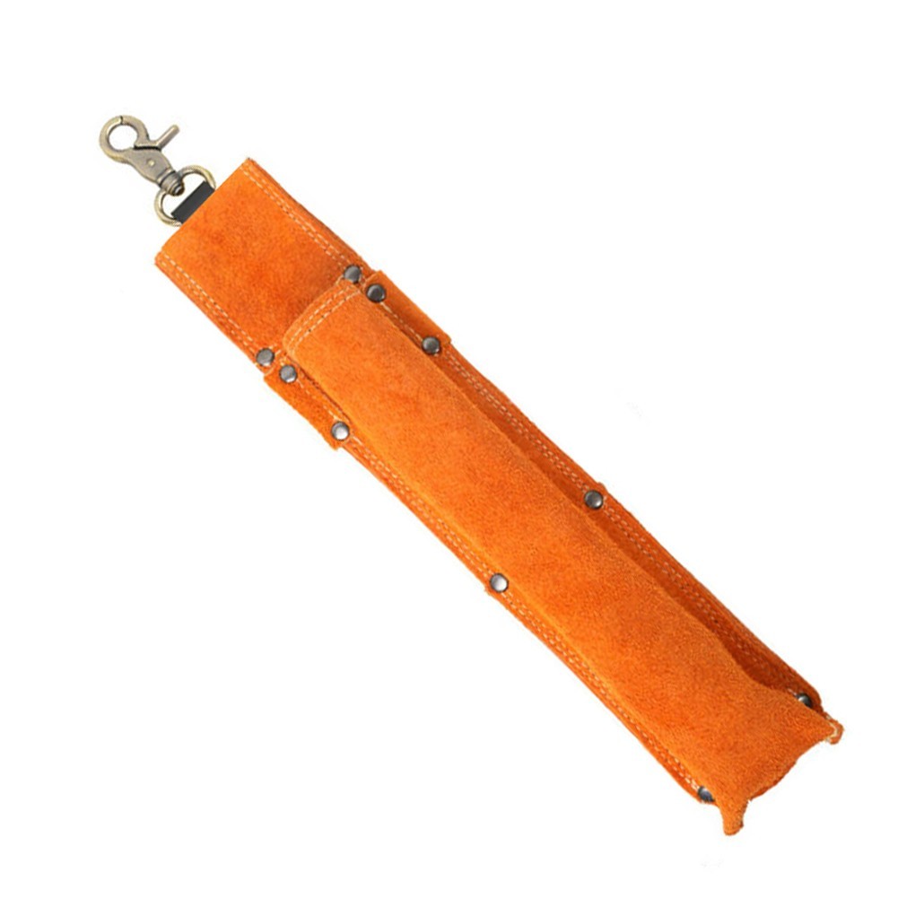 Welding Rod Organizer Bag Made of Cowhide Flame Retardant 32 cm x 6 cm x 4 cm