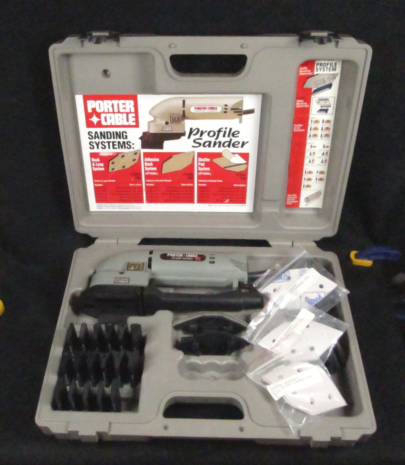 PORTER CABLE PROFILE SANDER Model 444VS Type 1 KIT Variable Speed