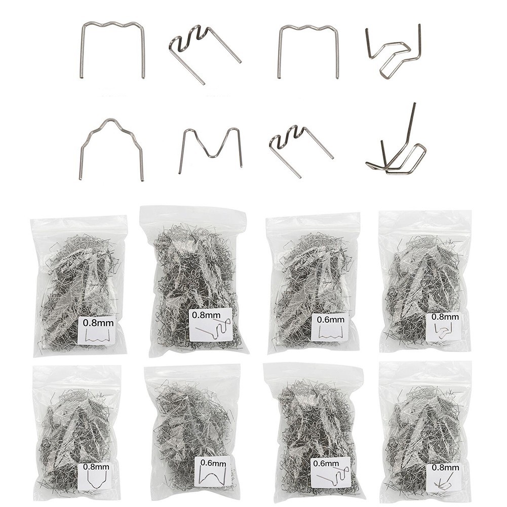 Efficient 800PCS Hot Stapler Staples for Diverse Plastic Repair Applications